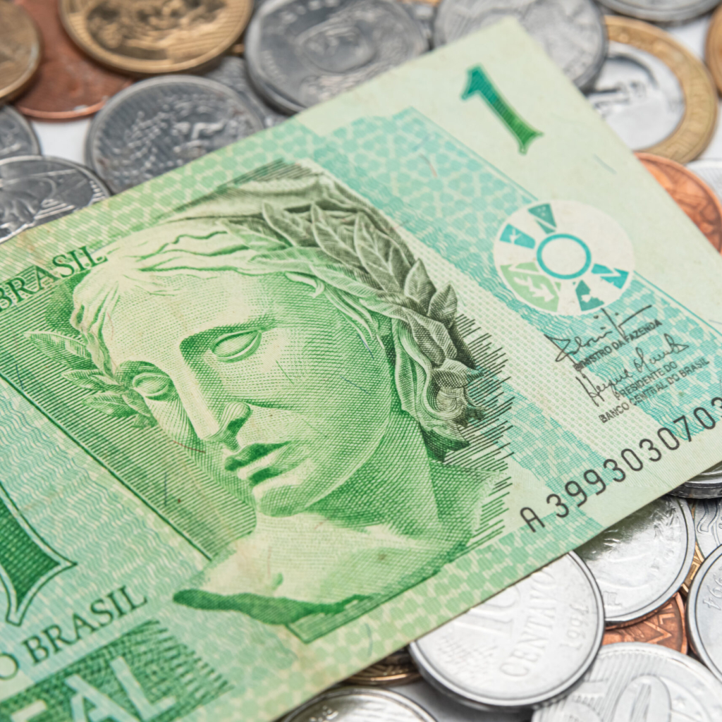 Money - Brazilian Coins - 1 Real Cedula