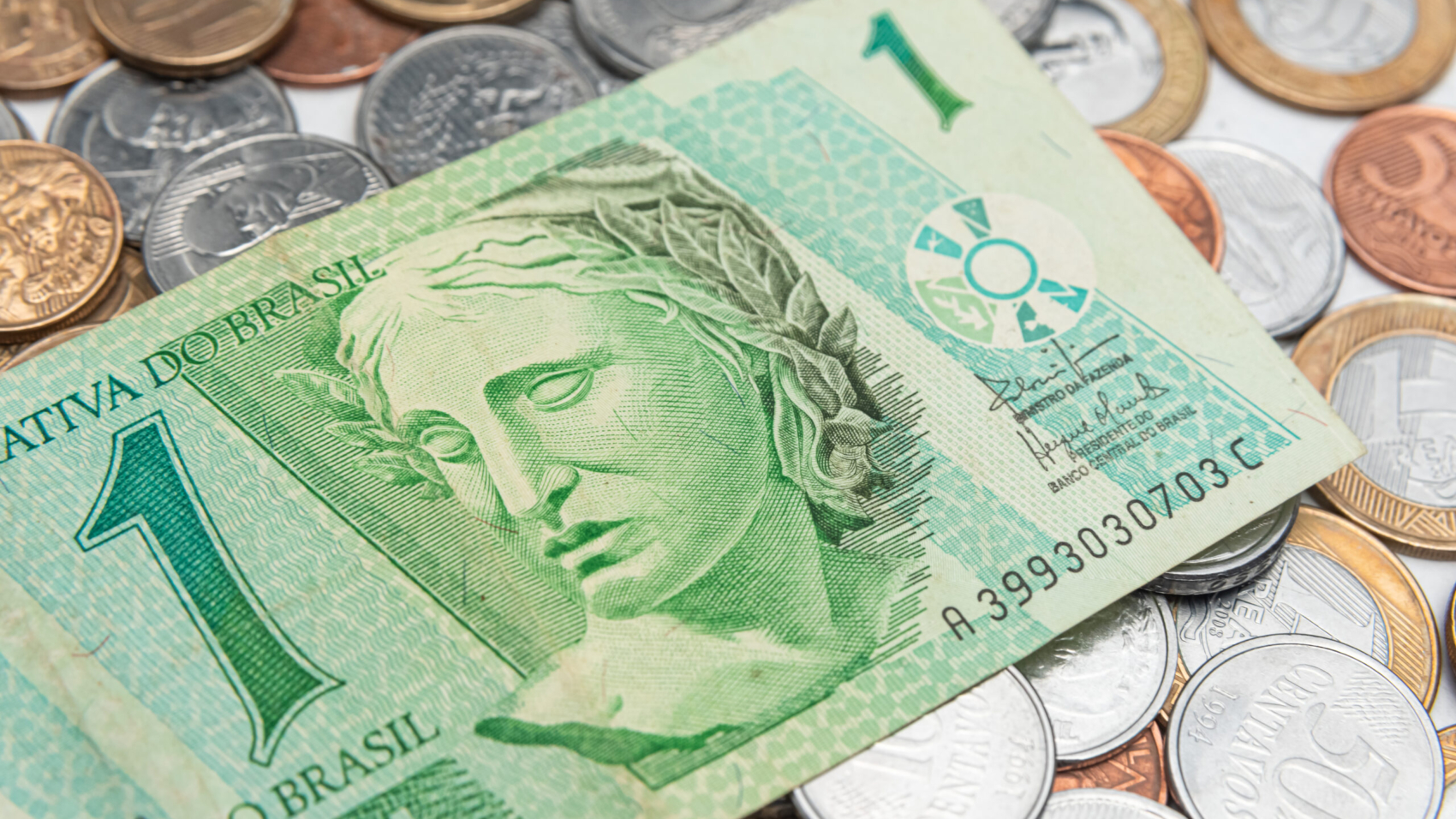 Money - Brazilian Coins - 1 Real Cedula