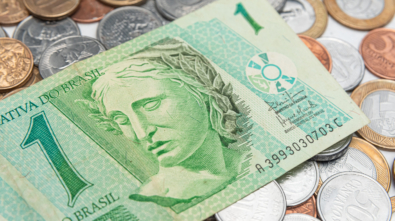 Money - Brazilian Coins - 1 Real Cedula